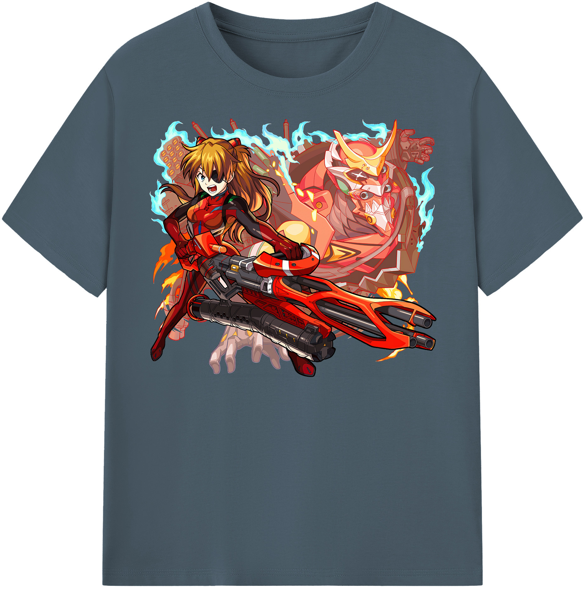 （画像用） EVA 新世紀エヴァンゲリオン 綿100％半袖Tシャツ（フロントプリント）